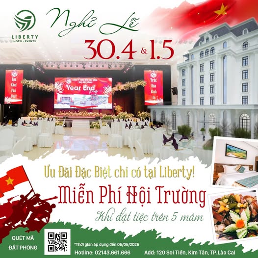 NGHỈ LỄ 30/4 – 1/5 SANG TRỌNG & TIẾT KIỆM TẠI LIBERTY
